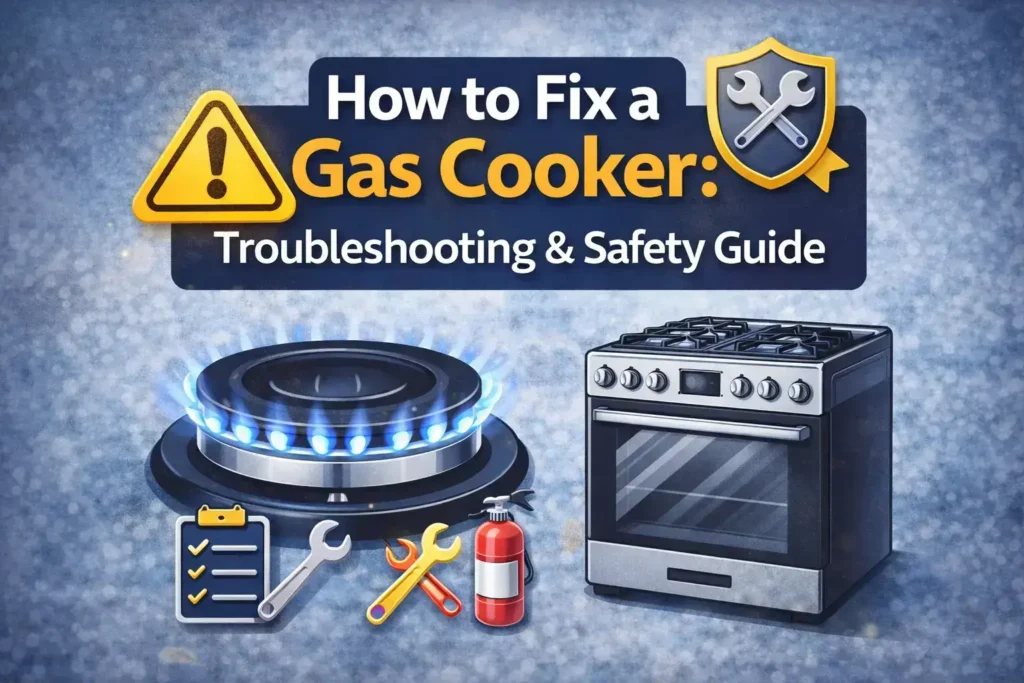 Gas cooker troubleshooting and safety guide